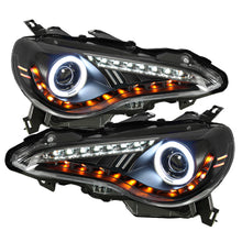 गैलरी व्यूवर में इमेज लोड करें, Spyder Scion FRS 12-14 Projector Headlights CCFL Halo DRL LED Black PRO-YD-SFRS12-CCFL-BK