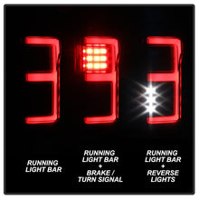 Laden Sie das Bild in den Galerie-Viewer, Spyder 15-18 Ford F-150 Light Bar LED Tail Lights (w/Blind Spot) - Black (ALT-YD-FF15015BS-LBLED-BK)