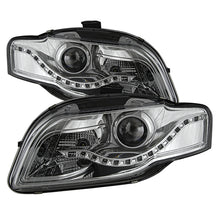 गैलरी व्यूवर में इमेज लोड करें, xTune Audi A4 06-08 Projector Headlights - Halogen Model Only - DRL LED - Chrome PRO-JH-AA406-DRL-C