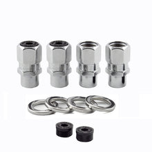 Laden Sie das Bild in den Galerie-Viewer, McGard Hex Lug Nut (Drag Racing Short Shank) M12X1.5 / 13/16 Hex / 1.6in. Length (4-Pack) - Chrome