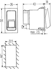 Cargar imagen en el visor de la galería, Hella Switch On/On/Off Momentary W Loc Light