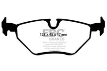 Carica l&#39;immagine nel visualizzatore di Gallery, EBC 99-02 BMW Z3 2.5 Redstuff Rear Brake Pads