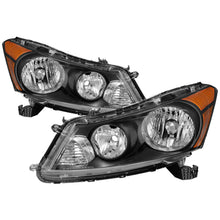 Carica l&#39;immagine nel visualizzatore di Gallery, xTune Honda Accord 08-12 Sedan Only OEM Style Headlight - OEM Black HD-JH-HA08-4D-BK