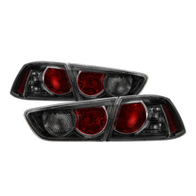 Carica l&#39;immagine nel visualizzatore di Gallery, xTune 08-15 Mitsubishi Lancer OE Style Tail Lights - Black Smoke ALT-JH-MLEVO08-BSM