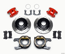 Carica l&#39;immagine nel visualizzatore di Gallery, Wilwood D154 P/S P-B Kit Drilled-Red New Big Ford 2.50in Offset