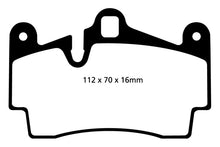 Charger l&#39;image dans la galerie, EBC 04-07 Porsche Cayenne 3.2 Redstuff Rear Brake Pads