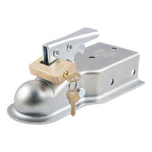 Load image into Gallery viewer, Curt Coupler Lock (1/4in Pin 3/4in Latch Span Padlock Solid Brass)