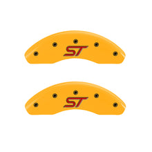Charger l&#39;image dans la galerie, MGP 4 Caliper Covers Engraved Front &amp; Rear ST Yellow finish black ch