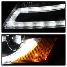 Charger l&#39;image dans la galerie, Spyder Audi A4 09-12 Projector Headlights Halogen Model Only - DRL LED Black PRO-YD-AA408-DRL-BK