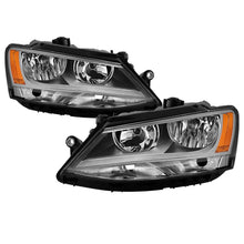 Carica l&#39;immagine nel visualizzatore di Gallery, xTune 11-18 Volkswagen Jetta Sedan OEM Style Halogen Headlights - Chrome (HD-JH-VJ11-AM-C)