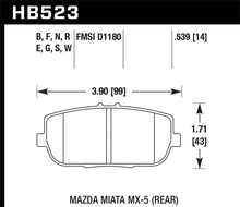 Laden Sie das Bild in den Galerie-Viewer, Hawk 06-10 Mazda Miata Mx-5 Rear HPS Sreet Brake Pads