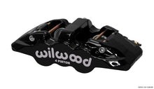गैलरी व्यूवर में इमेज लोड करें, Wilwood Caliper-Aero4-L/H - Black 1.88/1.62in Pistons 1.25in Disc