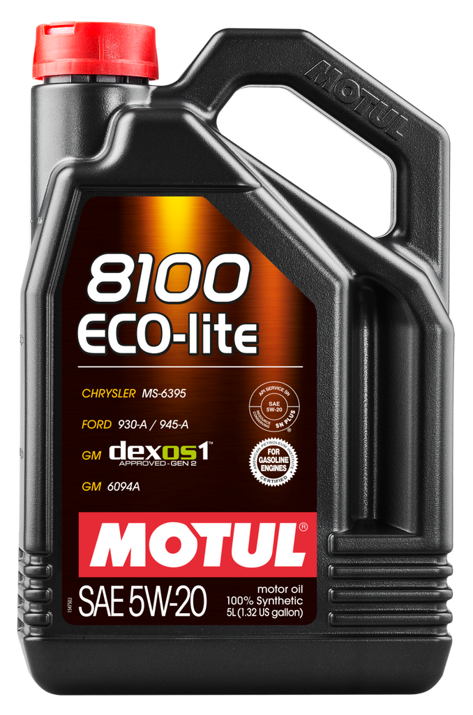 Motul 5L Synthetic Engine Oil 8100 5W20 ECO-LITE - Single image 1