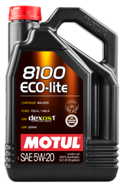 Motul 5L Synthetic Engine Oil 8100 5W20 ECO-LITE - Single image 1