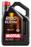 Motul 5L Synthetic Engine Oil 8100 5W20 ECO-LITE - Single