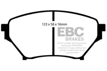 Laden Sie das Bild in den Galerie-Viewer, EBC 01-03 Mazda Miata MX5 1.8 (Sports Suspension) Yellowstuff Front Brake Pads