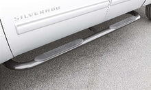 Laden Sie das Bild in den Galerie-Viewer, Lund 01-13 Chevy Silverado 1500 Crew Cab (Body Mount) 4in. Oval Curved SS Nerf Bars - Polished