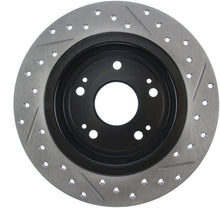 Carica l&#39;immagine nel visualizzatore di Gallery, StopTech 09-10 Acura TSX / 08-10 Honda Accord Coupe/05-10 Sedan Right Rear Slotted &amp; Drilled Rotor