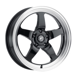 Forgestar F001 17X10 D5 Beadlock 5X115 ET00 BS5.5 Gloss Black w/ Machine Lip 78.1
