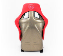 Cargar imagen en el visor de la galería, NRG FRP Bucket Seat ULTRA Edition - Large (Red Alcantara/Gold Glitter Back)