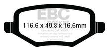 गैलरी व्यूवर में इमेज लोड करें, EBC 12+ Chrysler Town &amp; Country 3.6 Greenstuff Rear Brake Pads