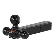 Carica l&#39;immagine nel visualizzatore di Gallery, Curt Multi-Ball Mount (2in Solid Shank 1-7/8in 2in &amp; 2-5/16in Black Balls)