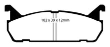 Carica l&#39;immagine nel visualizzatore di Gallery, EBC 91-96 Ford Escort 1.8 Redstuff Rear Brake Pads