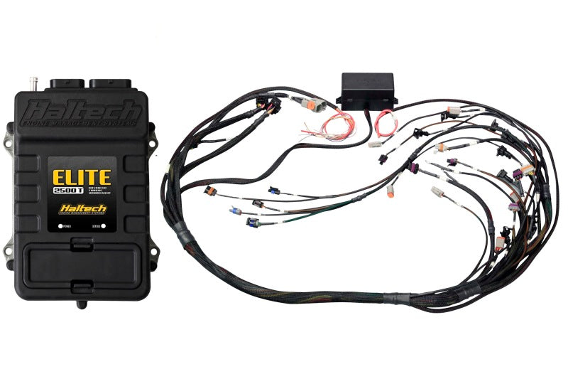 Haltech GM GEN III LS1 & LS6 (Non DBW) Elite 2500 T Terminated Harness ECU Kit w/EV1 Inj Connectors