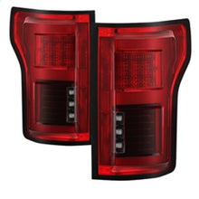 Carica l&#39;immagine nel visualizzatore di Gallery, Spyder 15-18 Ford F-150 LED Tail Lights (w/Blind Spot) - Red Clear (ALT-YD-FF15015BS-LBLED-RC)