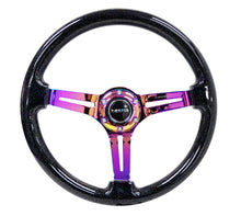 गैलरी व्यूवर में इमेज लोड करें, NRG Reinforced Steering Wheel (350mm / 3in. Deep) Blk Multi Color Flake w/ Neochrome Center Mark