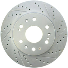 Laden Sie das Bild in den Galerie-Viewer, StopTech Select Sport 07-11 GM Silverado 1500 Slotted and Drilled Left Front Rotor