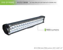 Load image into Gallery viewer, DV8 Offroad Chrome Series 12in Light Bar 72W Flood/Spot 3W LED