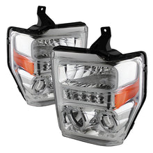 Charger l&#39;image dans la galerie, Xtune Ford F250/350/450 Super Duty 08-10 Projector Headlights LED Halo Chrome PRO-JH-FS08-LED-C