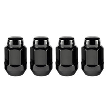 Laden Sie das Bild in den Galerie-Viewer, McGard Hex Lug Nut (Cone Seat Bulge Style) M14X1.5 / 22mm Hex / 1.635in. Length (4-Pack) - Black