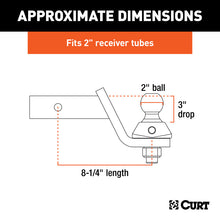 Carica l&#39;immagine nel visualizzatore di Gallery, Curt RockerBall 3in Drop Cushion Hitch Trailer Ball