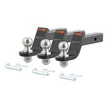 Carica l&#39;immagine nel visualizzatore di Gallery, Curt Loaded Ball Mounts w/2in Balls (2in Shank 7500lbs 4in Drop 3-Pack)