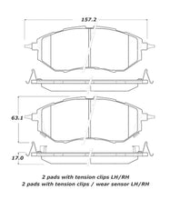 Carica l&#39;immagine nel visualizzatore di Gallery, StopTech Street Touring 05-08 Legacy 2.5 GT Front Brake Pads