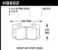 Charger l'image dans la galerie, Hawk 2009-2013 Infiniti FX50 Sport HPS 5.0 Rear Brake Pads