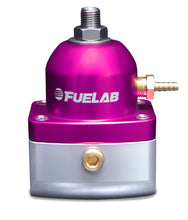 Laden Sie das Bild in den Galerie-Viewer, Fuelab 515 Carb Adjustable FPR 4-12 PSI (2) -10AN In (1) -6AN Return - Purple