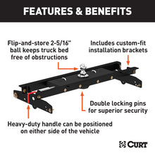 Load image into Gallery viewer, Curt 97-03 Ford F-150 Double Lock Gooseneck Hitch Kit w/Installation Brackets