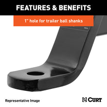 Load image into Gallery viewer, Curt Dual-Length Ball Mount (2in Shank 7500lbs 4in Drop 8-1/8in or 11-1/8in Long)