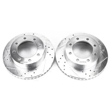Carica l&#39;immagine nel visualizzatore di Gallery, Power Stop 05-12 Ford F-250 Super Duty Front Evolution Drilled &amp; Slotted Rotors - Pair
