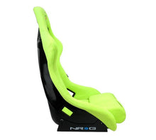 Cargar imagen en el visor de la galería, NRG FRP Bucket Seat PRISMA Edition - Large (Neon Green Alcantara/  Pearlized Back)
