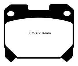 EBC 93-98 Toyota Supra 3.0 Twin Turbo Yellowstuff Rear Brake Pads - 2to4wheels