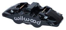 गैलरी व्यूवर में इमेज लोड करें, Wilwood Caliper - Aero4-DS Forged Four-Piston Caliper Black 1.12in Piston 1.10in Rotor - Black