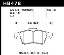 Charger l'image dans la galerie, Hawk 13-14 Ford Focus ST / Mazda/ Volvo DTC-60 Race Rear Brake Pads