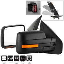 Carica l&#39;immagine nel visualizzatore di Gallery, xTune 04-06 Ford F-150 Heated Amber Seq LED Signal OEM Pwr Mirrors (Pair) (MIR-03FF04-G2-PW-RAM-SET)