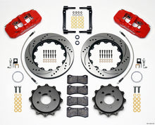 गैलरी व्यूवर में इमेज लोड करें, Wilwood AERO4 Rear Kit 14.25in Drilled Red 2008-2009 Pontaic G8 w/Lines