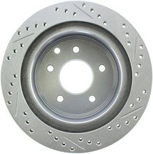 Carica l&#39;immagine nel visualizzatore di Gallery, StopTech Select Sport Nissan Slotted and Drilled Right Rear Rotor