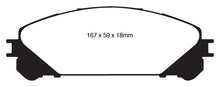 Carica l&#39;immagine nel visualizzatore di Gallery, EBC 10+ Lexus RX350 3.5 (Japan) Greenstuff Front Brake Pads